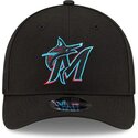 cepur-izliekta-melns-snapback-9forty-m-crown-player-replica-no-miami-marlins-mlb-no-new-era