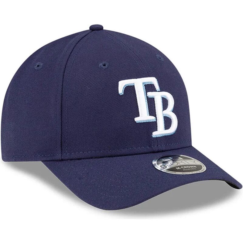 cepur-izliekta-tumsi-zils-snapback-9forty-m-crown-player-replica-no-tampa-bay-rays-mlb-no-new-era