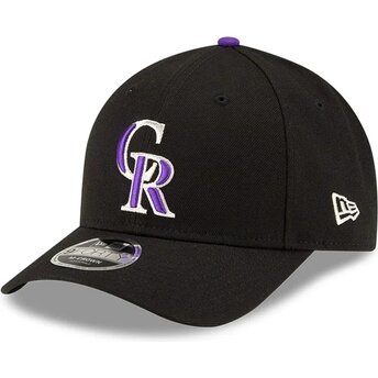 Cepur izliekta melns snapback 9FORTY M-Crown Player Replica no Colorado Rockies MLB no New Era