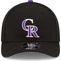 cepur-izliekta-melns-snapback-9forty-m-crown-player-replica-no-colorado-rockies-mlb-no-new-era