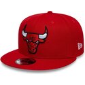 cepur-plakana-sarkans-snapback-9fifty-no-chicago-bulls-nba-no-new-era