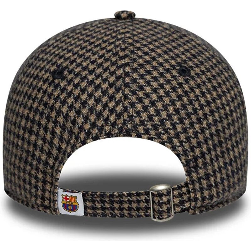 cepur-izliekta-bruns-regulejams-9twenty-herringbone-no-fc-barcelona-laliga-no-new-era