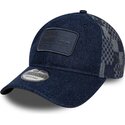cepur-izliekta-tumsi-zils-regulejams-9twenty-patterned-denim-no-red-bull-racing-formula-1-no-new-era