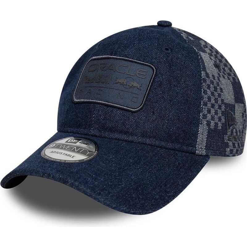 cepur-izliekta-tumsi-zils-regulejams-9twenty-patterned-denim-no-red-bull-racing-formula-1-no-new-era