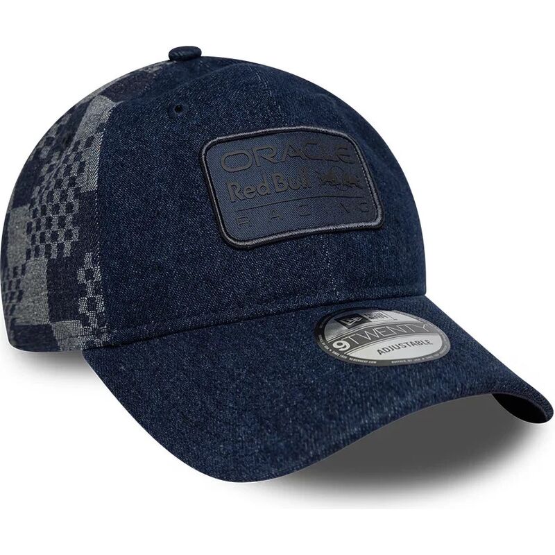 cepur-izliekta-tumsi-zils-regulejams-9twenty-patterned-denim-no-red-bull-racing-formula-1-no-new-era