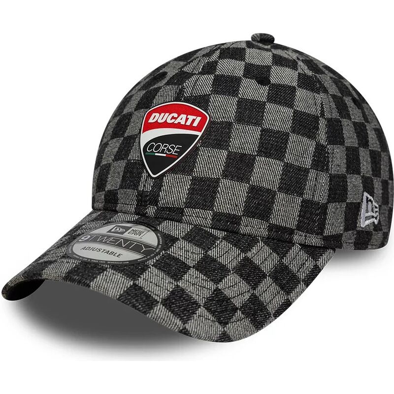 cepur-izliekta-melns-regulejams-9twenty-check-no-ducati-motor-motogp-no-new-era