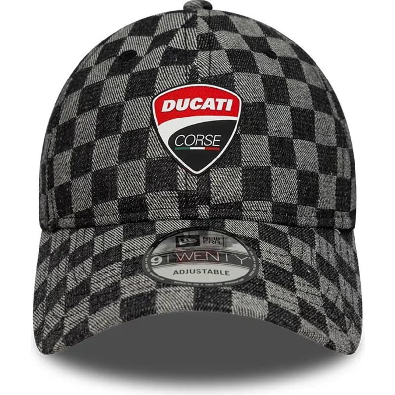 cepur-izliekta-melns-regulejams-9twenty-check-no-ducati-motor-motogp-no-new-era