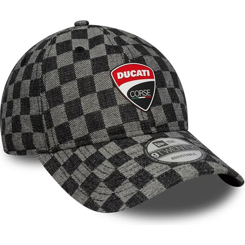 cepur-izliekta-melns-regulejams-9twenty-check-no-ducati-motor-motogp-no-new-era