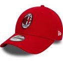 cepur-izliekta-sarkans-regulejams-berniem-9forty-core-no-ac-milan-serie-a-no-new-era