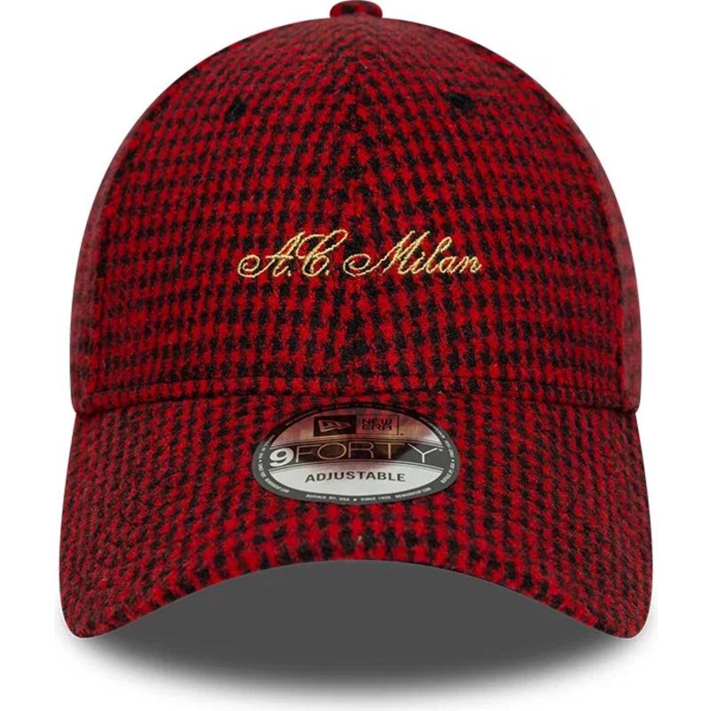 cepur-izliekta-sarkans-regulejams-9forty-houndstooth-no-ac-milan-serie-a-no-new-era