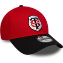 cepur-izliekta-sarkans-snapback-9forty-team-no-stade-toulousain-top-14-no-new-era