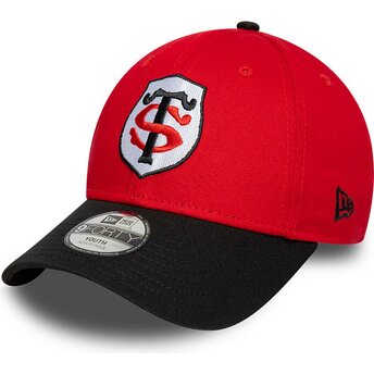 Cepur izliekta sarkans snapback bērniem 9FORTY Team no Stade Toulousain Top 14 no New Era