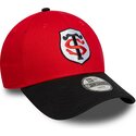 cepur-izliekta-sarkans-snapback-berniem-9forty-team-no-stade-toulousain-top-14-no-new-era