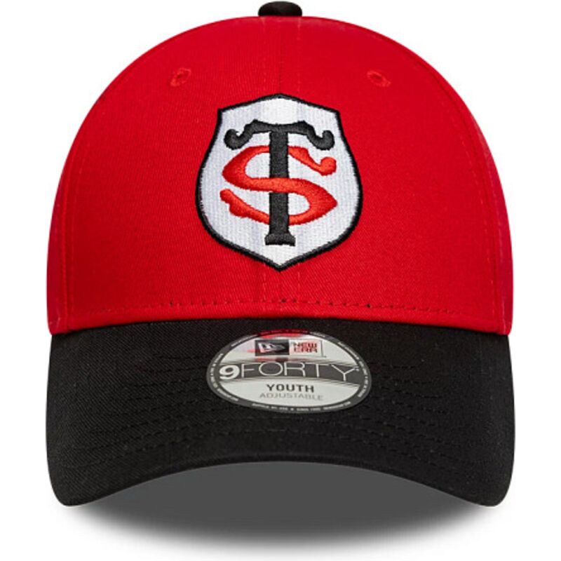 cepur-izliekta-sarkans-snapback-berniem-9forty-team-no-stade-toulousain-top-14-no-new-era