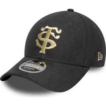 Cepur izliekta pelēks snapback 9FORTY M-Crown Suede no Stade Toulousain Top 14 no New Era