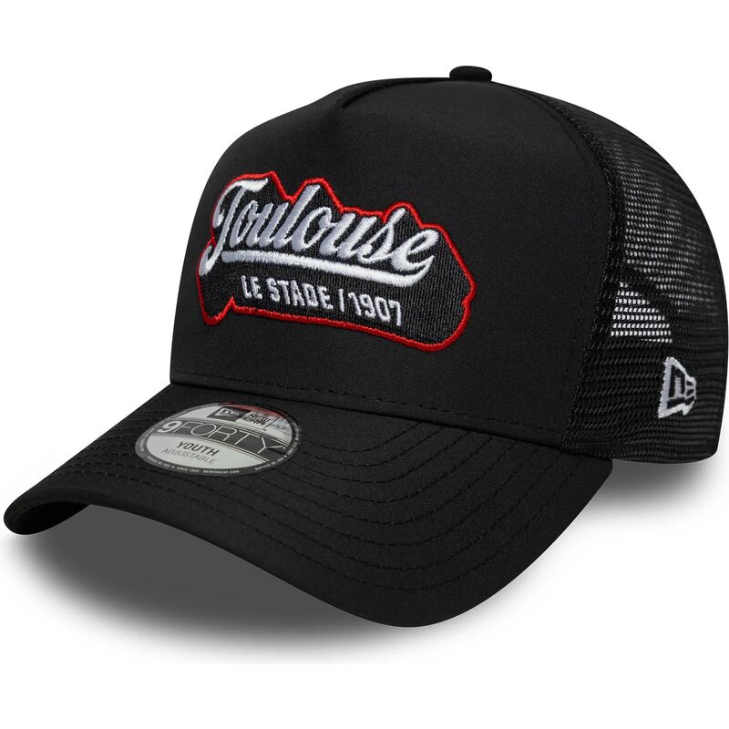 cepur-izliekta-truckeris-melns-snapback-berniem-e-frame-patch-no-stade-toulousain-no-new-era