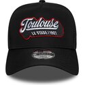 cepur-izliekta-truckeris-melns-snapback-berniem-e-frame-patch-no-stade-toulousain-no-new-era