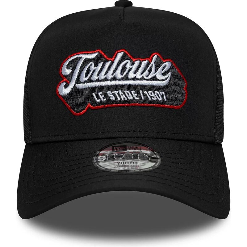 cepur-izliekta-truckeris-melns-snapback-berniem-e-frame-patch-no-stade-toulousain-no-new-era
