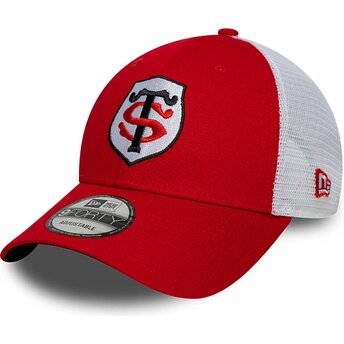 Cepur izliekta truckeris sarkans regulējams 9FORTY League no Stade Toulousain Top 14 no New Era