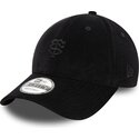 cepur-izliekta-melns-regulejams-9forty-baby-cord-no-stade-toulousain-top-14-no-new-era