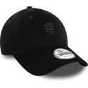 cepur-izliekta-melns-regulejams-9forty-baby-cord-no-stade-toulousain-top-14-no-new-era