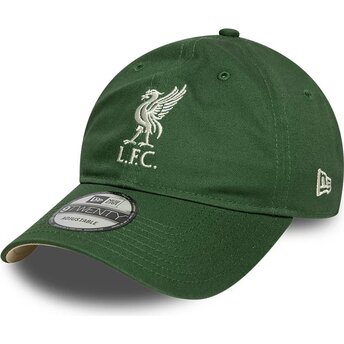 Cepur izliekta zaļš regulējams 9TWENTY Seasonal no Liverpool Football Club Premier League no New Era