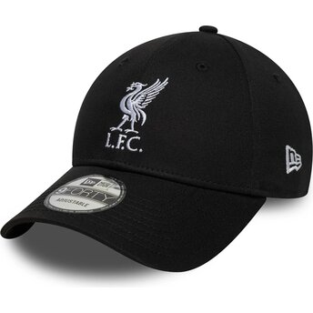 Cepur izliekta melns regulējams 9FORTY Core no Liverpool Football Club Premier League no New Era