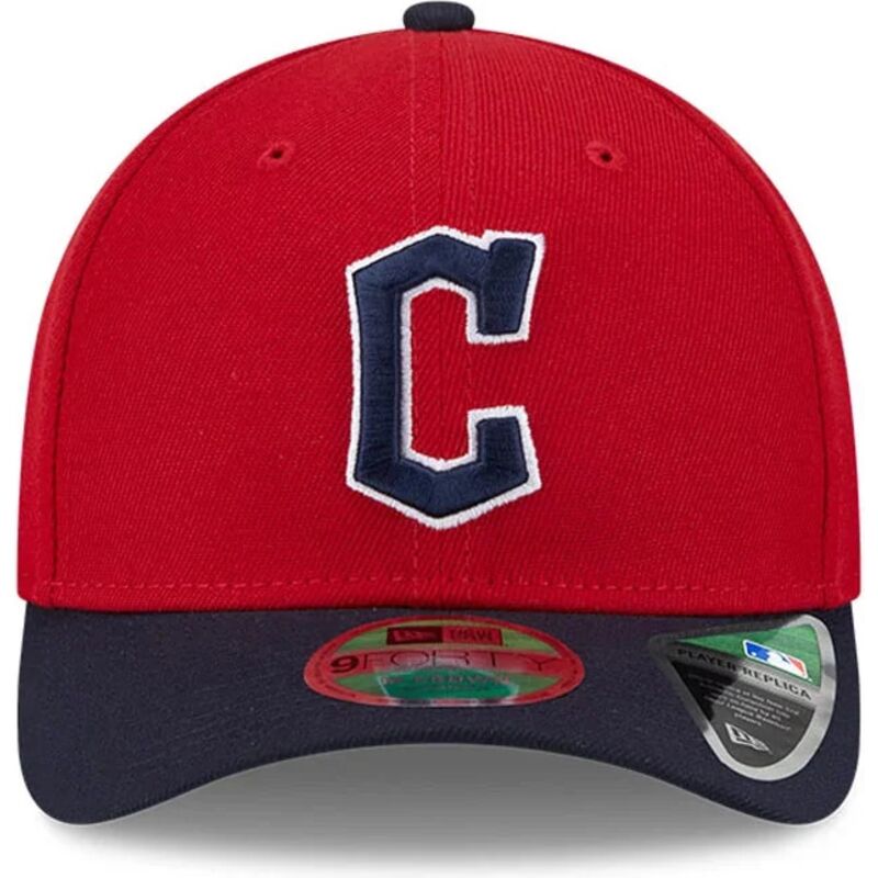 cepur-izliekta-sarkans-snapback-9forty-m-crown-player-replica-no-cleveland-guardians-mlb-no-new-era