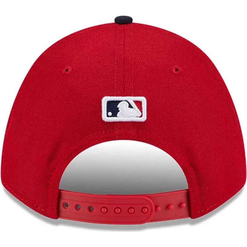 cepur-izliekta-sarkans-snapback-9forty-m-crown-player-replica-no-cleveland-guardians-mlb-no-new-era
