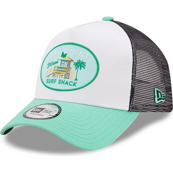 Cepur izliekta truckeris zaļš snapback A Frame Location no Miami no New Era