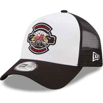 Cepur izliekta truckeris melns snapback A Frame Location Icon no Pigs Eye Garage no New Era