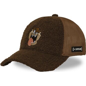 Cepur izliekta truckeris brūns snapback Tasmānijas velns Looney Tunes no Capslab