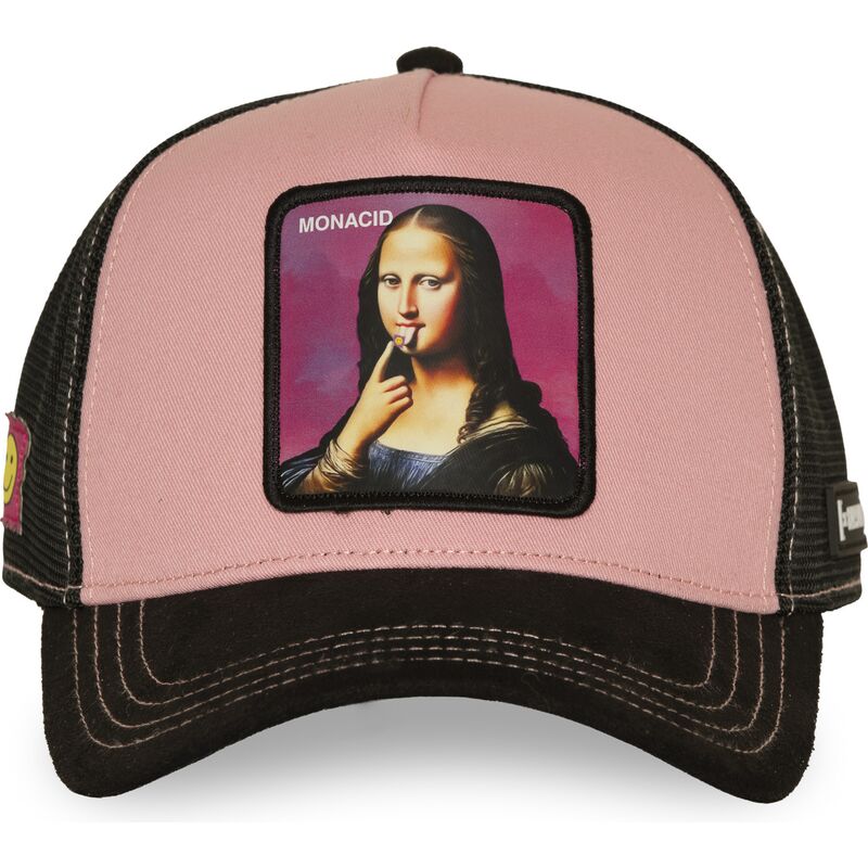 cepur-izliekta-truckeris-roza-snapback-acid-art1-monacid-mona-liza-slavenibas-no-capslab cepur-izliekta-truckeris-roza-snapback-acid-art1-monacid-mona-liza-slavenibas-no-capslab