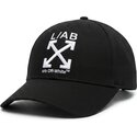 cepur-izliekta-melns-regulejams-clamp-arrows-twill-no-l-ab-c-o-off-white