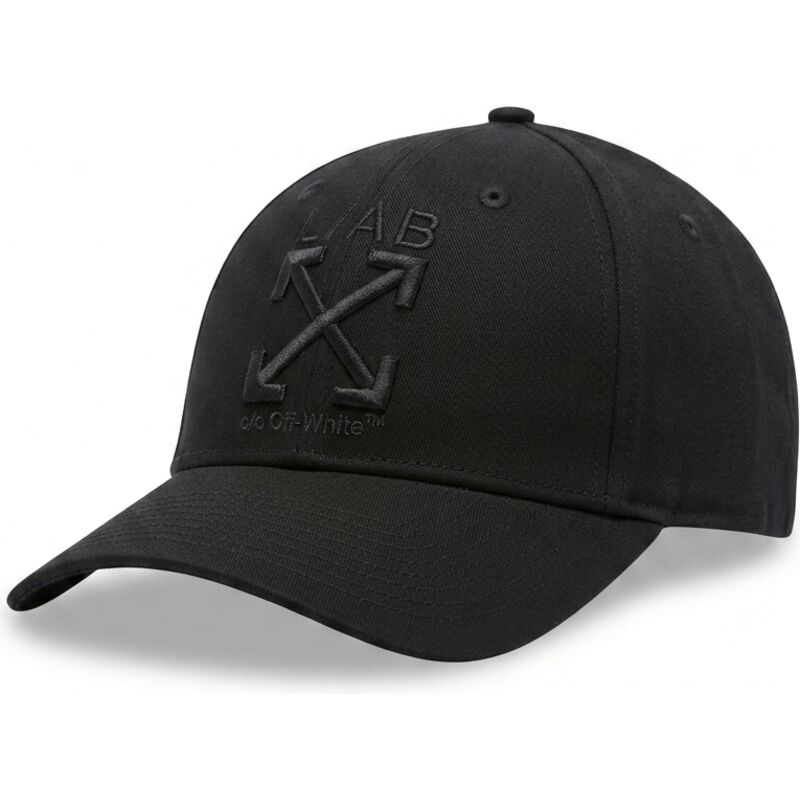 cepur-izliekta-melns-regulejams-clamp-arrows-twill-no-l-ab-c-o-off-white