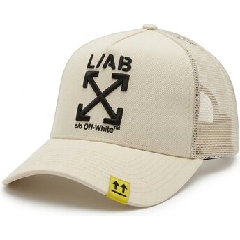 Cepur izliekta truckeris bēšs snapback Clamp Arrows no L/AB c/o Off-White™