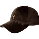 cepur-izliekta-bruns-regulejams-cord-baseball-no-kangol