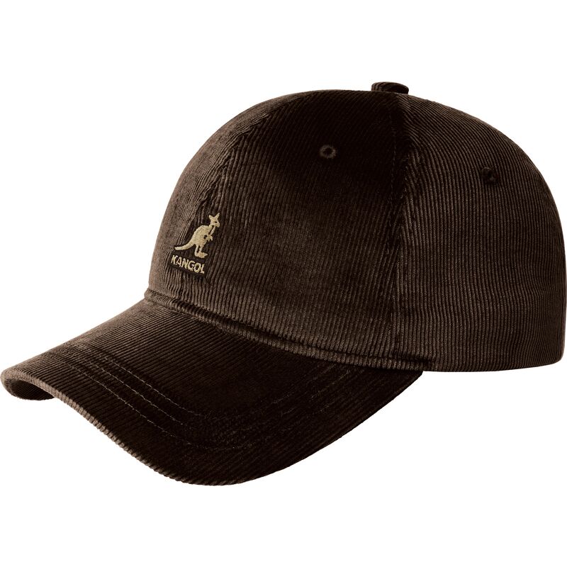 cepur-izliekta-bruns-regulejams-cord-baseball-no-kangol