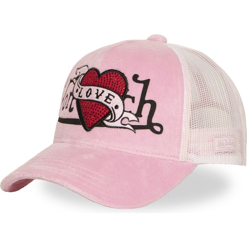 cepur-izliekta-truckeris-roza-snapback-love-p-no-von-dutch