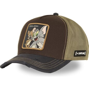 Cepur izliekta truckeris brūns snapback TAJ9 JAT Toms un Džerijs Looney Tunes no Capslab