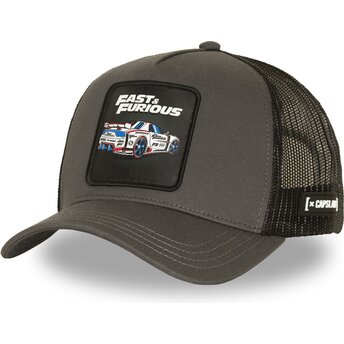 Cepur izliekta truckeris pelēks snapback FF01 DRI Fast & Furious no Capslab