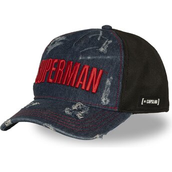 Cepur izliekta truckeris tumši zils snapback DC12 BLUE Superman DC Comics no Capslab