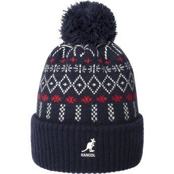 Cepur ar bumbuli tumši zils Holiday Dk Blue no Kangol