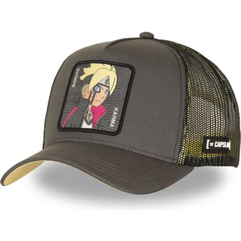Cepur izliekta truckeris pelēks snapback Karma BOR KAR Boruto no Capslab