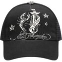 cepur-izliekta-truckeris-melns-snapback-dagger-scorpion-no-ed-hardy