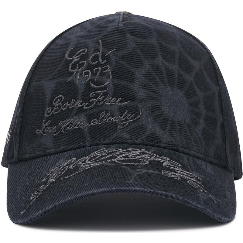 cepur-izliekta-melns-snapback-spiderweb-no-ed-hardy
