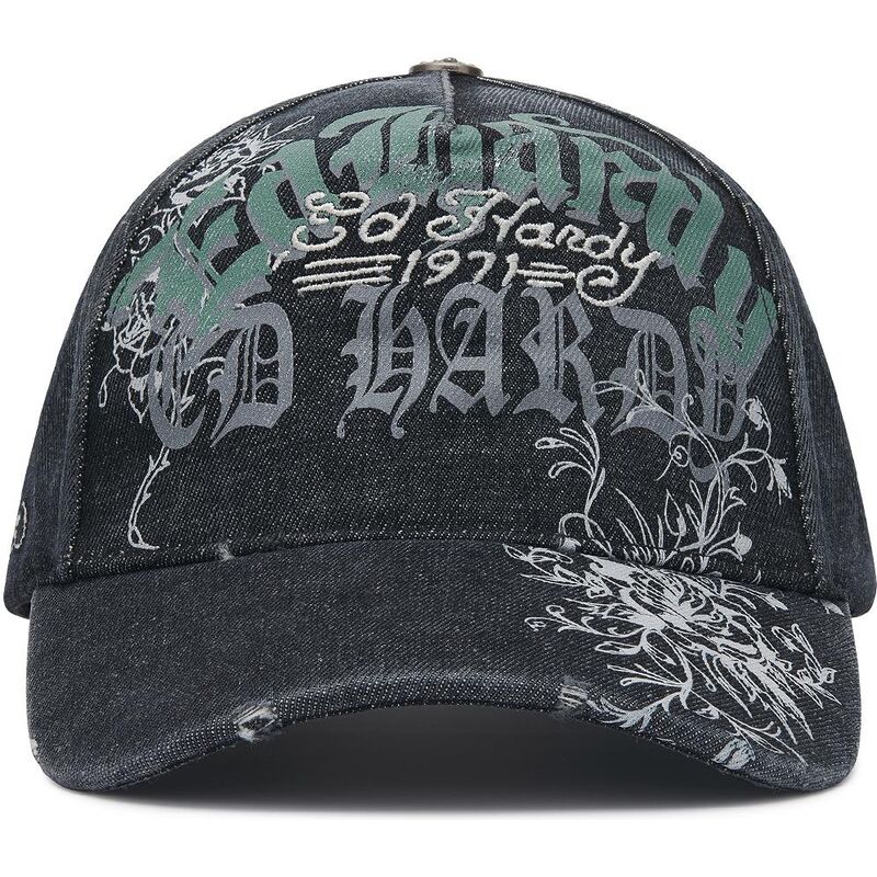 cepur-izliekta-melns-regulejams-distressed-floral-gothic-no-ed-hardy cepur-izliekta-melns-regulejams-distressed-floral-gothic-no-ed-hardy