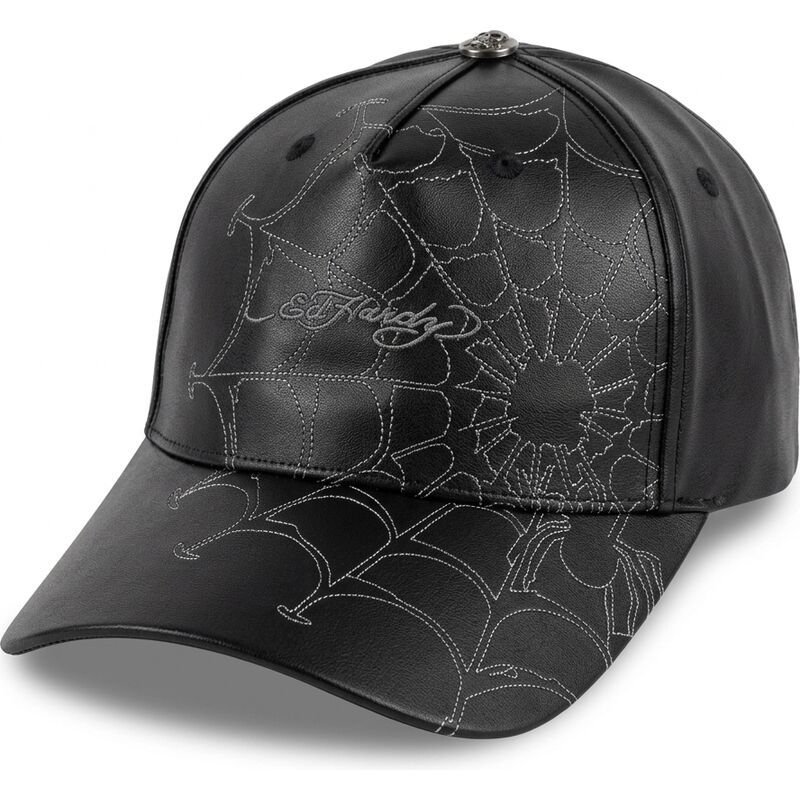 cepur-izliekta-melns-regulejams-spiderweb-pu-leather-no-ed-hardy cepur-izliekta-melns-regulejams-spiderweb-pu-leather-no-ed-hardy
