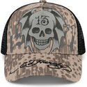 cepur-izliekta-truckeris-peleks-snapback-13-skull-no-ed-hardy