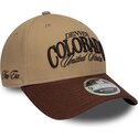 cepur-izliekta-bruns-regulejams-9forty-m-crown-wordmark-no-denver-colorado-no-new-era